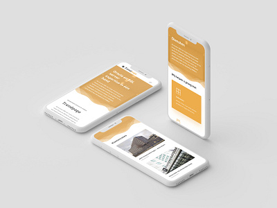 Trendpage branding mobile mockup uiux webdesign