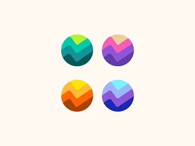 growt round color growt icon logo logogram logos monogram pictogram round