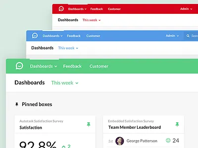 SimpleSat Dashboard Design app blue colors dashboard flat green interface red ui ux website