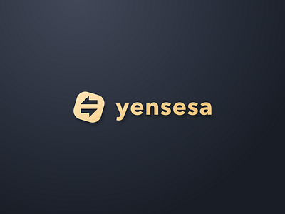 Yensesa Logo branding exchange icon identity lettering logo logotype money typography wordmark