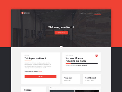 Dashboard client dashboard layout ui ux wordpress