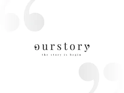 Our Story Logo agency branding branding project logo wedding