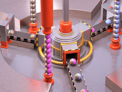 03 Balls Factory ball balls cinema4d factory loop