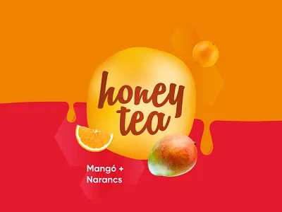 Honey Tea Orange Mango honey honey tea label mango orange red tea