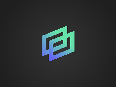 Logo - Blue blue brand branding concept gradient green iso logo logo design logo exploration