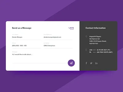 Contact Form Design