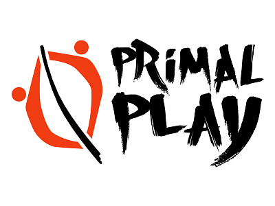 Primal Play illustration lettering logo