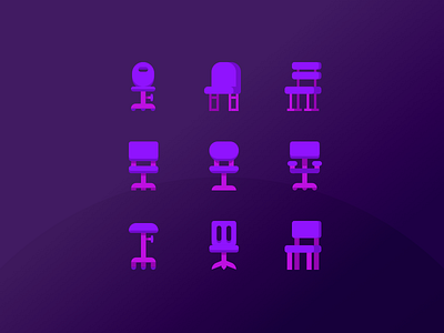 Chairs chair chairs furniture icon minimal practise simple sketch vector