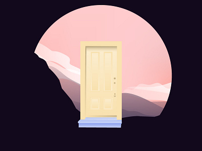 goldenDoor concept contrast door illustrator surreal