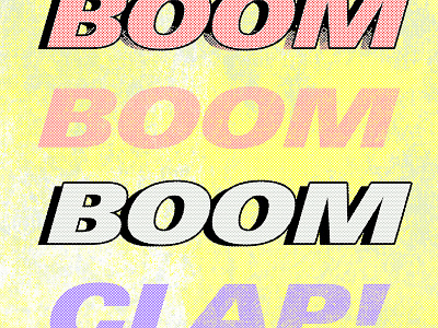 Boom Clap cmyk comic font type