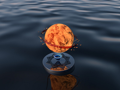 Incubation planet c4d dream planet scenario