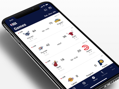 NBA App - Design System basketball design system nba