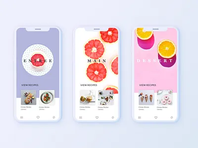 Ui Design app application dashboard interaction recipe ui ux web