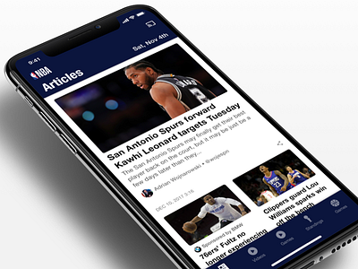 NBA App - Design System basketball design system nba