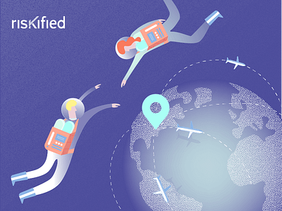 Global Expansion meetup branding ecommerce illustration riskified