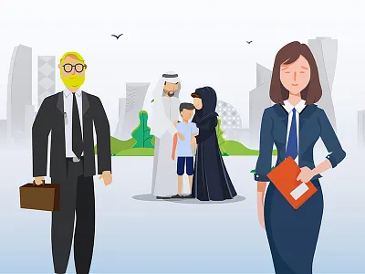 Shot 2 - Video Explainer 2d animated animation arab art cartoon design illustration local man vector