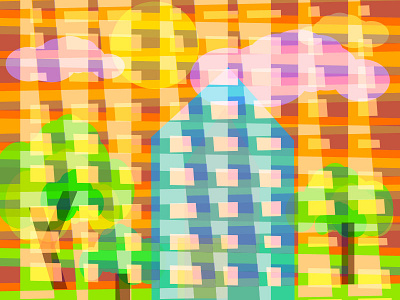 Landscape area landscape striped terrain