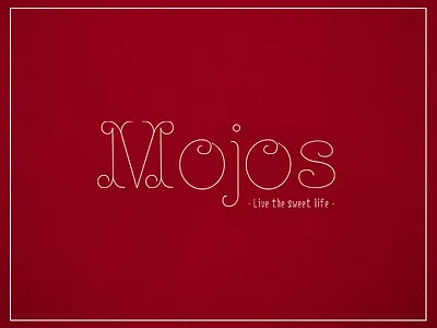 Mojos - Live The Sweet Life 2d art bakery design flat illustrator logo logo design photoshop