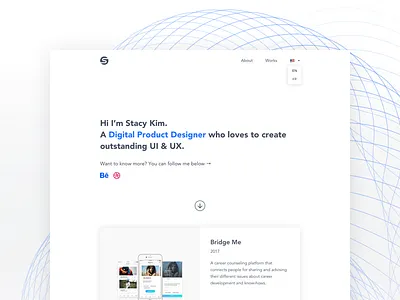New portfolio design card clean dailyui design portfolio ui ux web website