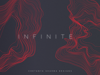 Infinite - Abstract Illustration 2d abstract abstract design art design digital gradient flat flat design illustration sketch texture