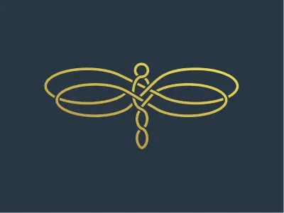 Monoline Firefly Logo Design animal artwork design firefly fly icon line logo luxurious monoline wing