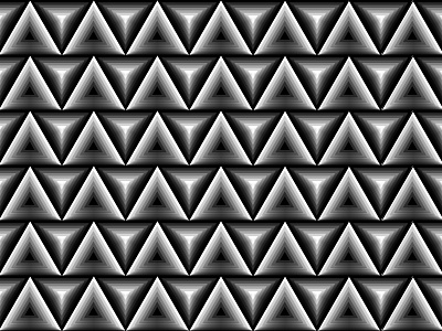 2018 March 11 - Daily Vectors art black and white blend blend tool daily shapes threes triangles vector