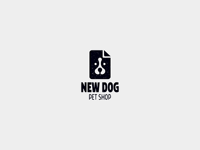 New Dog animal logo dog dog logo minimalist pet shop logo