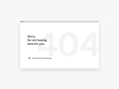 DailyUI / 404 Error Page 404 dailyui error page ios minimal ui web