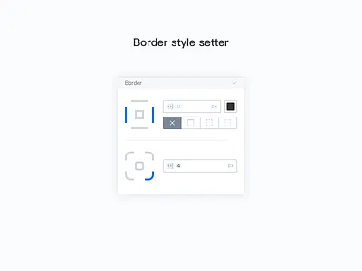 Border style setter appbuilder application border vision website