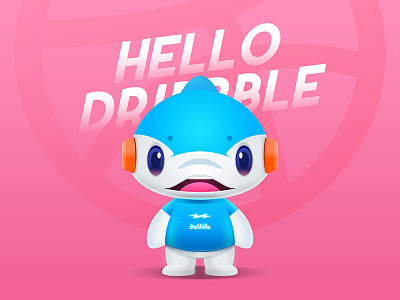 Hello Dribbble ! illustration