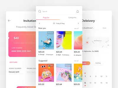 Photography for sale app camera clean discover editor flat interface johynvino minimal photography street