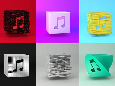 Music Box Rendering 3d music