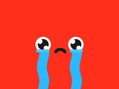 cry red, cry animation illustration