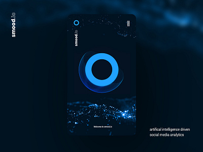 Smood.io mobile landingpage ae animation artifical intelligence landingpage logo particles threejs ui ux webdesign