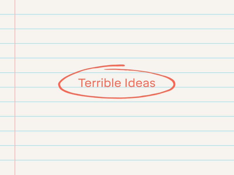 Terrible Ideas Logo animation branding logo
