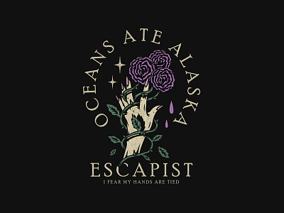 OAA - Escapist apparel appareldesign bandart bandmerch graphictee merchdesign teesdesign