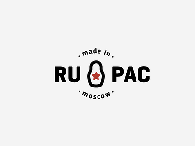 Ru Pac black brand brandidentity branding dark doll identity logo logotype matryoshka red star