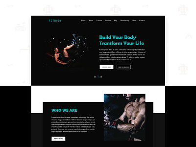 GYM Landing Page awesome landing page gym gym landing page gym ui