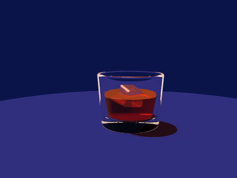 Weekend Leftover 3d ae c4d glass ice light