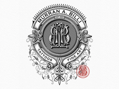 MB monogram vector caligraphy handlettering lettering logo logotype monogram sketch typography vintage