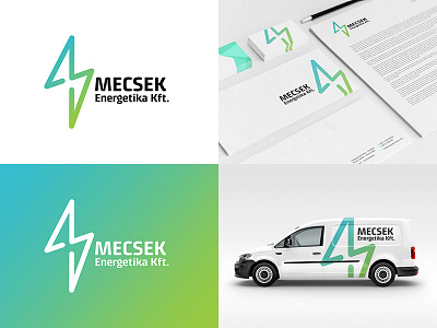 Mecsek Energetika v01 energy green identity logo renewable
