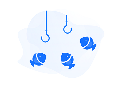 Fishin' aqua cx fish illustration salemove sea ui ux water waves