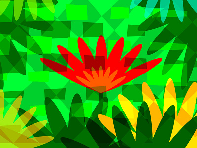 Flower cellular flower striped