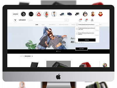 E - Commerce with Social Media design e commerce homepage stories web
