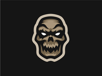 Skull Premade Mascot Logo, for sale. brand brandinf esports gaming illustration inspiration logo mascot mascot logo team logo