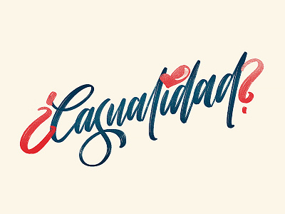 ¿Casualidad? lettering procreate