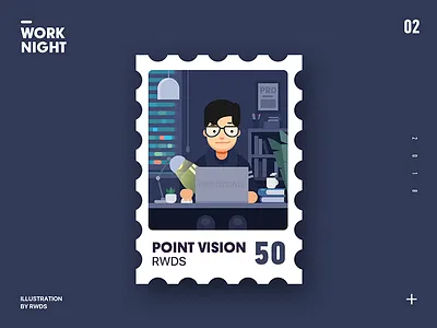 Work desk night work