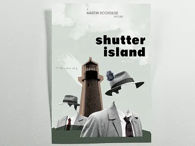 Shutter Island Poster • Graphic Design 50 collage design graphic island movie old poster retro shutter