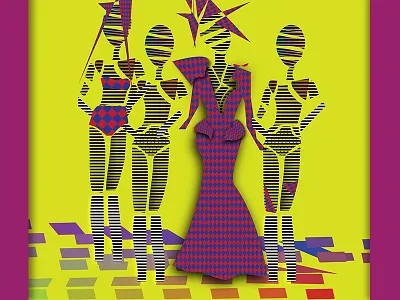 FUTURE PUNK & THE ROBOTS fashionillustration illustration renefrancesg rfg threadless