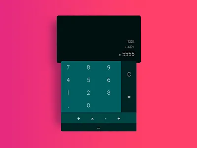 #004 DailyUI - Calculator 003 android calculator daily dailyui design santos ui ux uxui